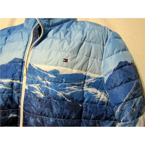 ew Platinum Mountain Mens TOMMY HILFIGER Winter Quilted Puffer Jacket Coat - Picture 2 of 3